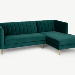 Modern Emerald Green Sectional Sofa