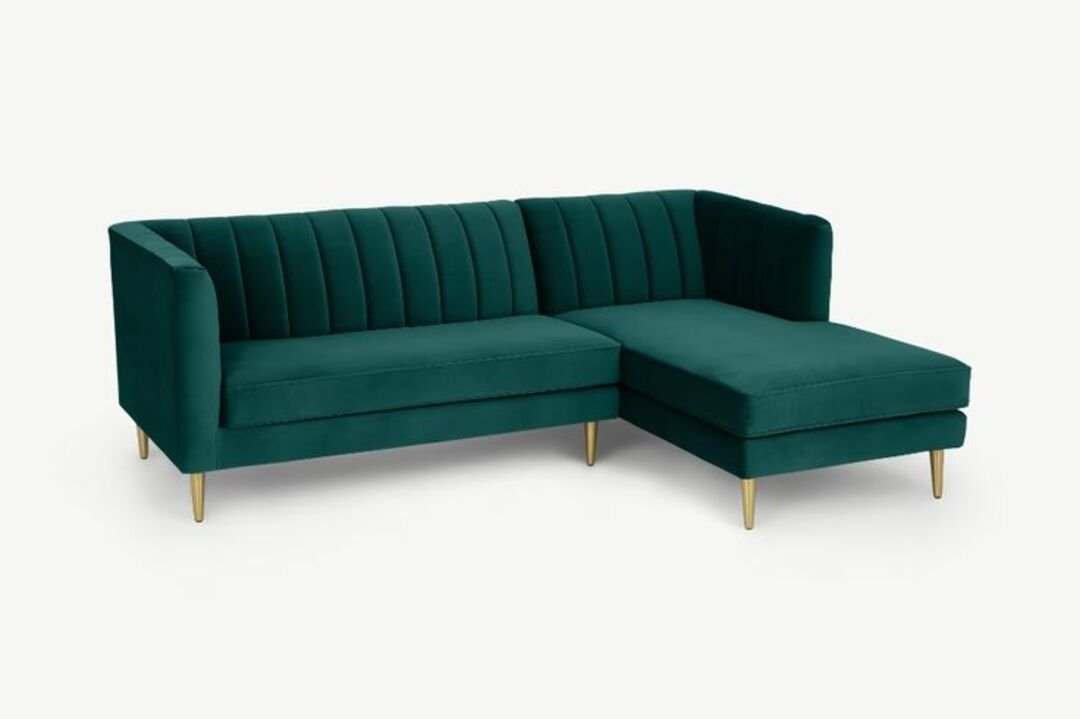 Modern Emerald Green Sectional Sofa